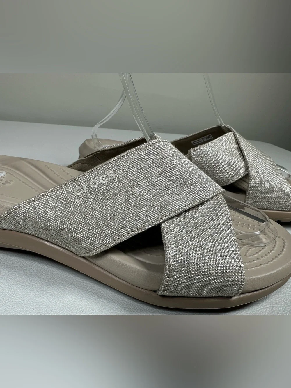 CROCS Capri Shimmer Cross-Band Sandals